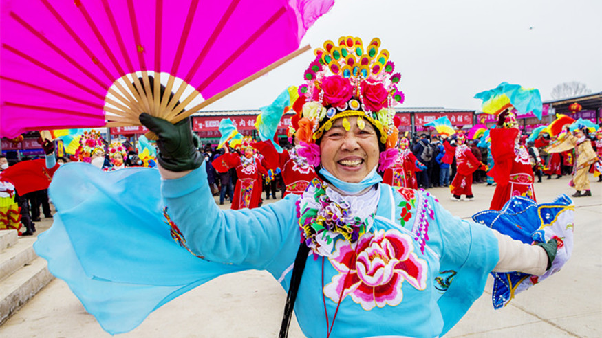 赶大集 办年货 迎新年